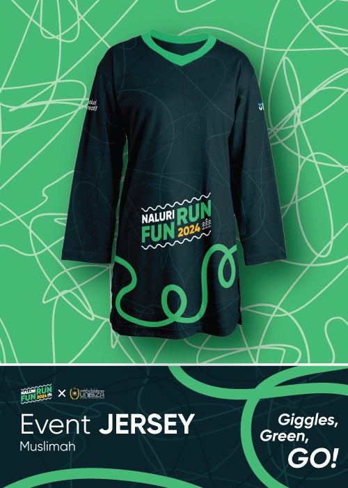 NALURI Fun Run 2024 Shirt Muslimah